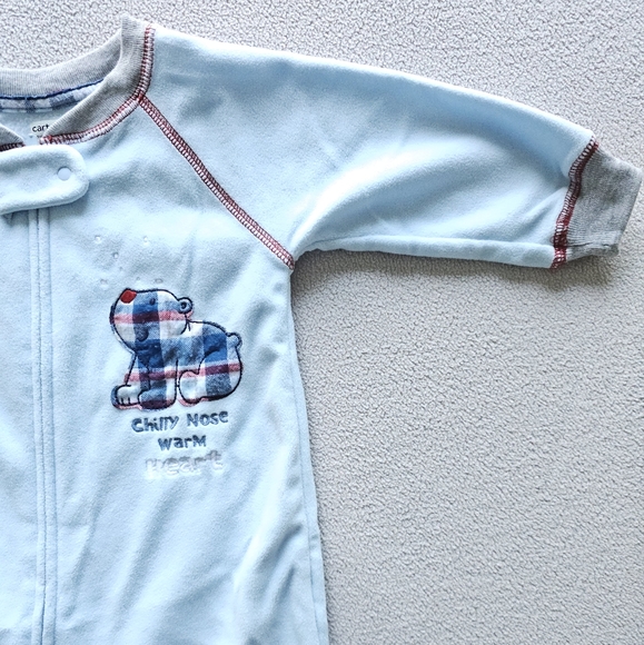 Carter's | Fleece Footed Onesie Pajama - Picture 2 of 6